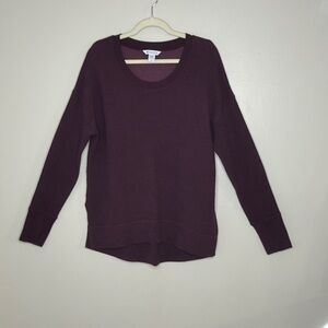 Athleta Deep Purple Long Sleeve Top Size Large